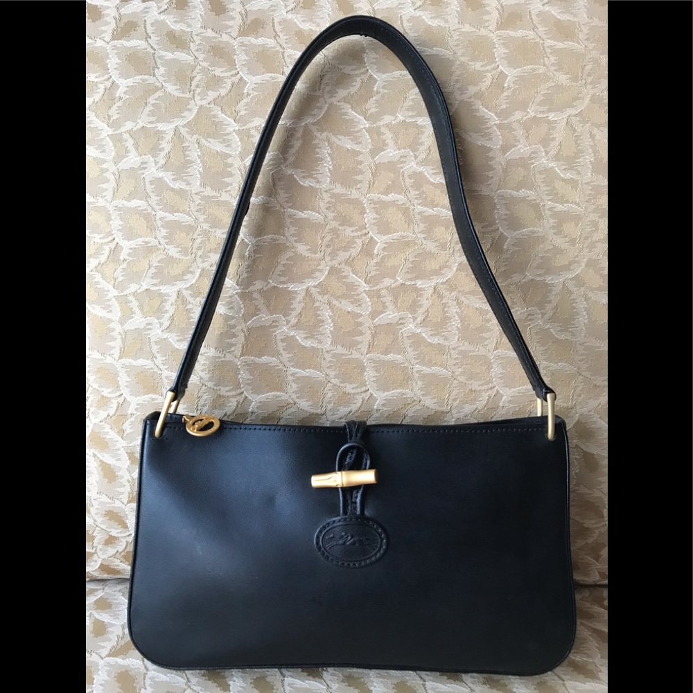 Longchamp leather Roseau shoulder bag
